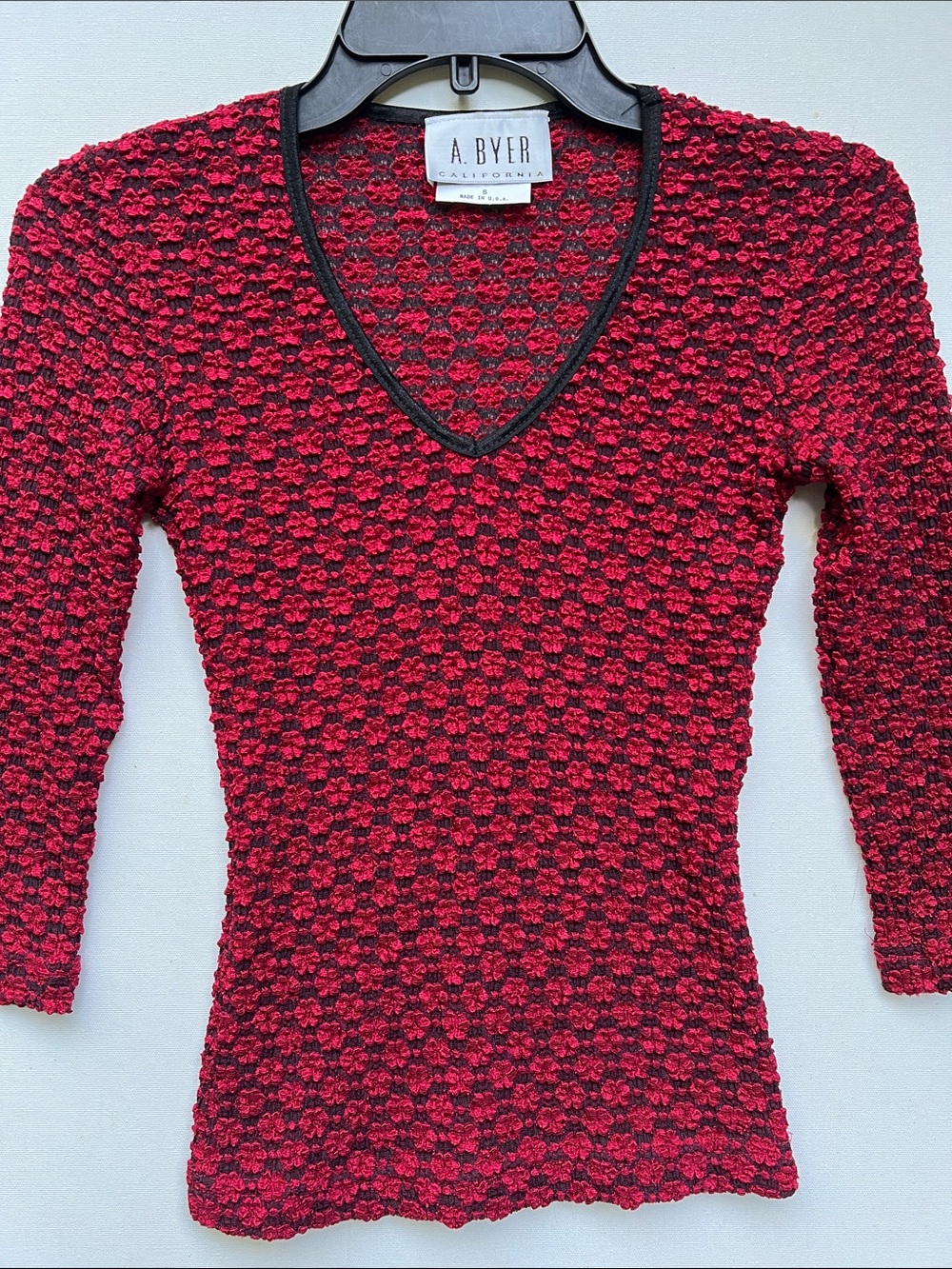 🌹Vtg A.Byer V-neck top🌹